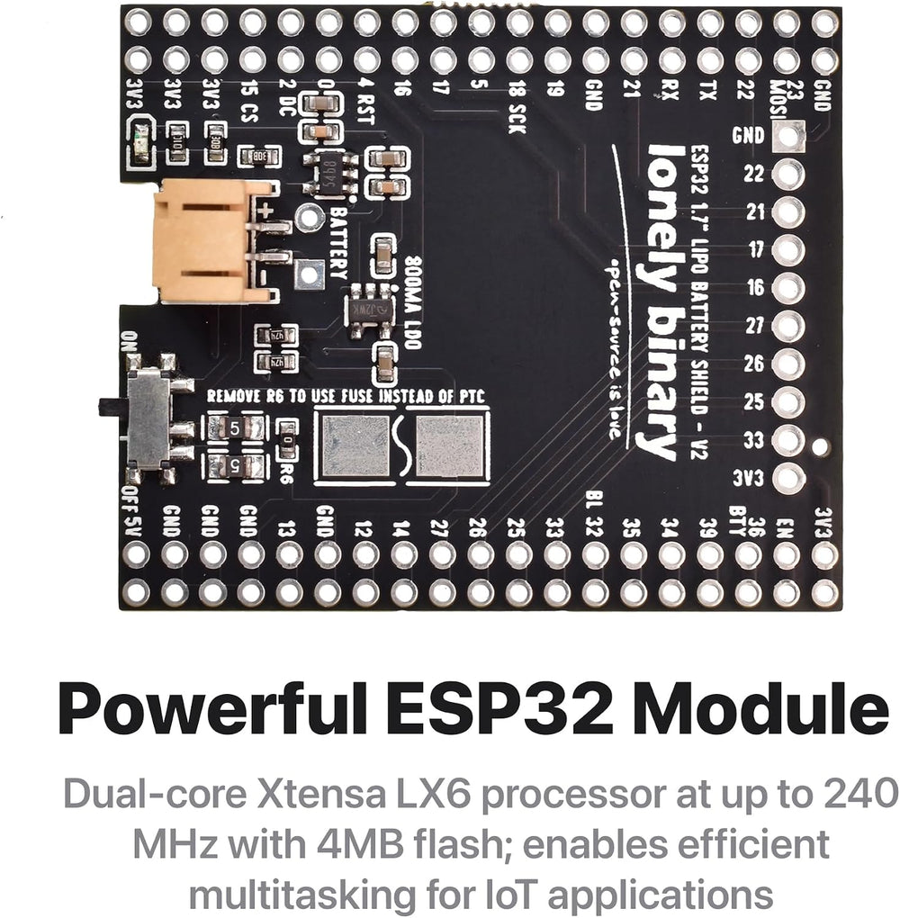 ESP32 1.8" LCD Dev Board + LiPo Shield