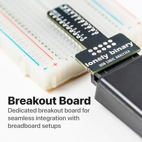 LONELY BINARY Logic Analyzer Kit, 8 Channel 24MHz USB with Breakout Boards