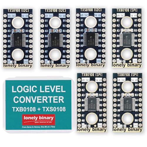 TXB0108 / TXS0108 8-Channel Level Shifter, 6-Pack