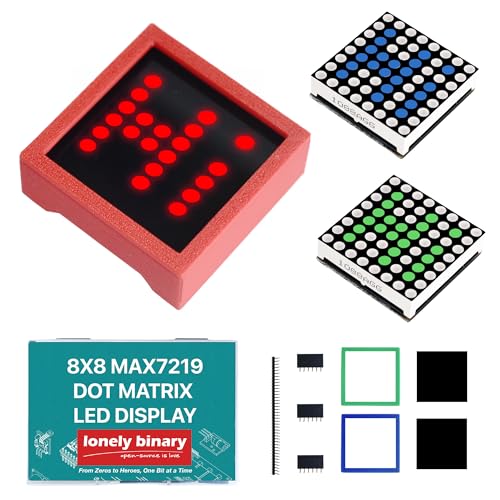 8x8 LED Matrix MAX7219, 3 Colours, 3-Pack