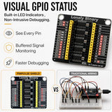 Lonely Binary 3X Nano V3.0 ATmega328P USB-C with PinPulse LED Shield Kit