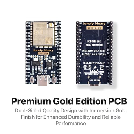Lonely Binary ESP32 WROOM-32UE IPEX Antenna GPIO LED for Arduino IDE