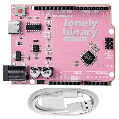 UNO R3 USB-C Board, Sakura Pink