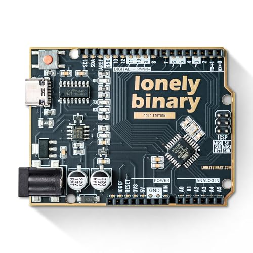 UNO R3 Board USB-C, Black Gold Edition