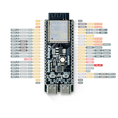 Lonely Binary 3-Pack ESP32-S3 N16R8 Development Board + 3 Terminal Bases