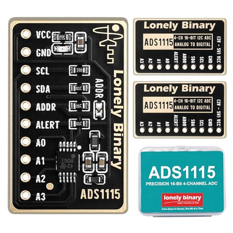 Lonely Binary 3-Pack ADS1115 16-Bit ADC I2C Module for Arduino & ESP32
