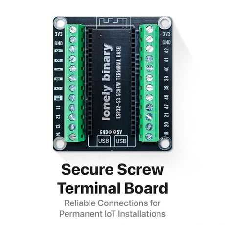Lonely Binary ESP32-S3 N16R8 Screw Terminal Expansion for Arduino IDE