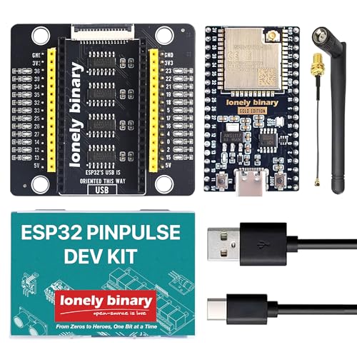 ESP32 Gold Edition + PinPulse Shield, IPEX Antenna