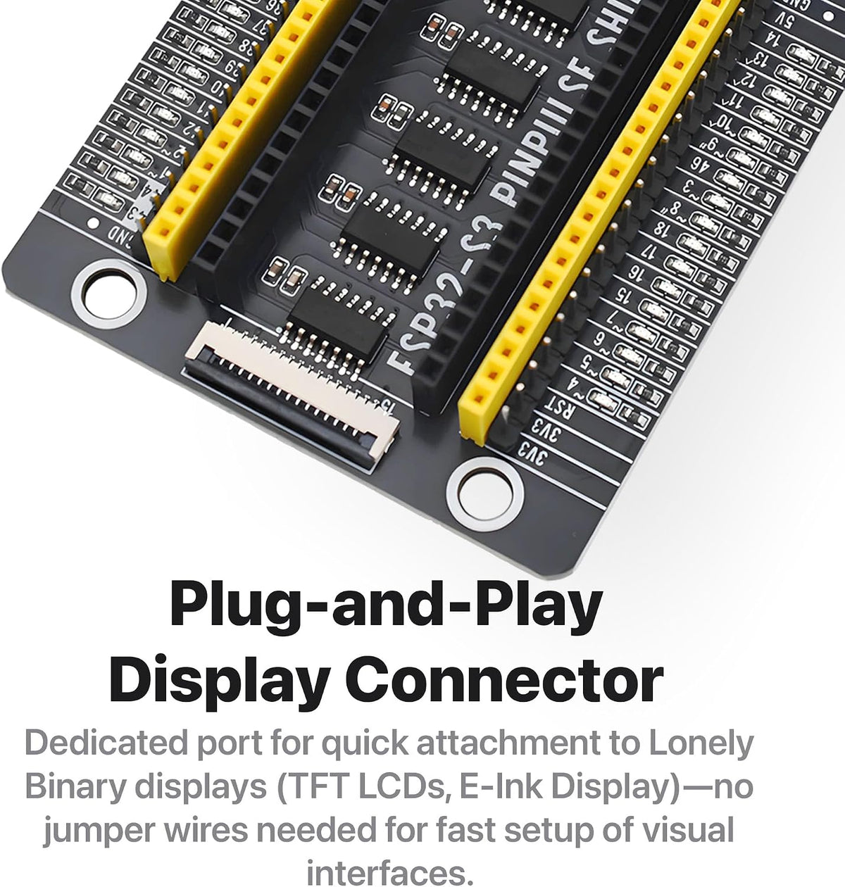 3-Pack ESP32-S3 N16R8 PinPulse Shield, 16MB GPIO LED
