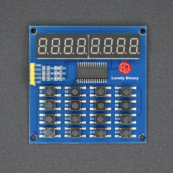 16 Buttons with Segement Digital Tube TM1638 Keypad Module