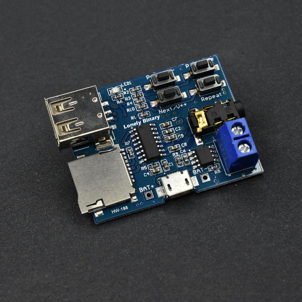 MP3 Decoder with 3W Amplifier Module