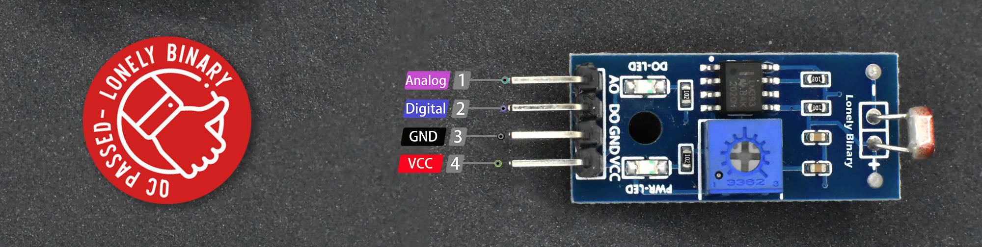 Lonely Binary Project Pinout