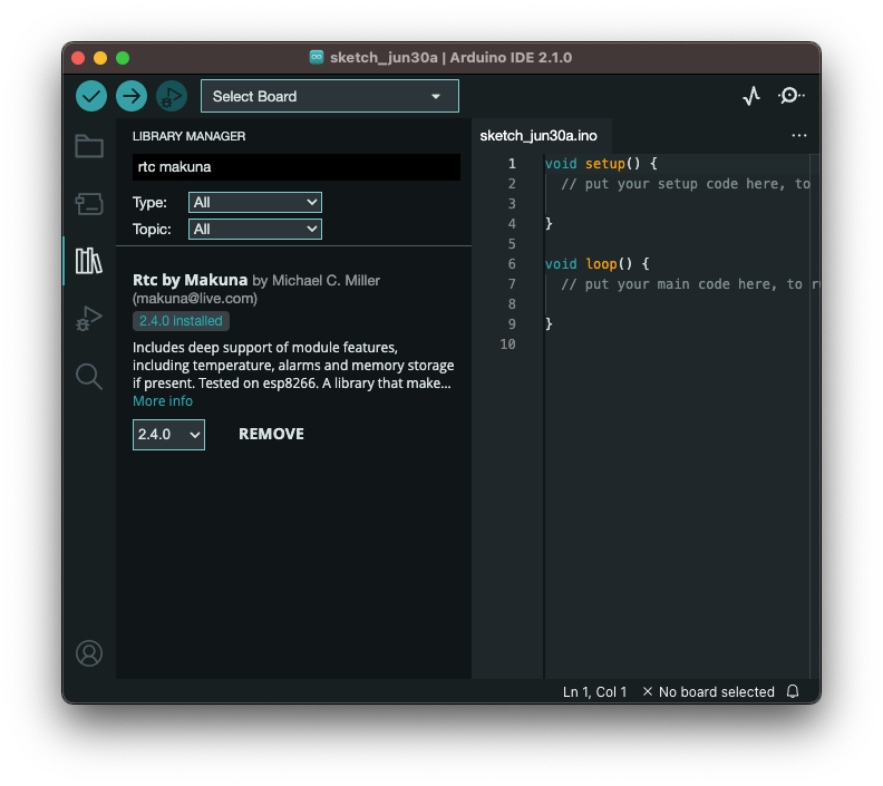 Lonely Binary Arduino IDE Libaray Installation