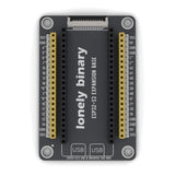 ESP32-S3 Expansion Base seen from above: yellow and white pin headers either side of the ESP32-S3 sockets